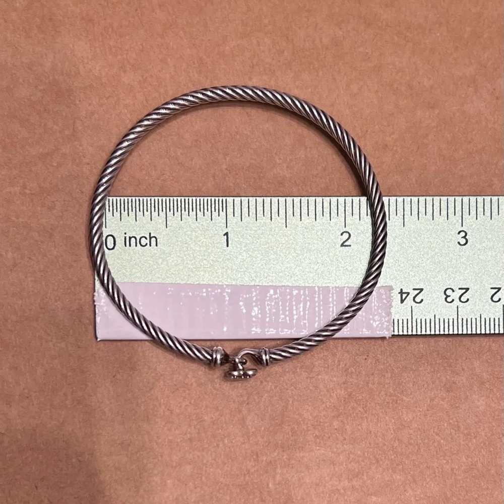 David Yurman Cable Collectibles® Heart Bracelet Sterling Silver w/Pavé Diamonds